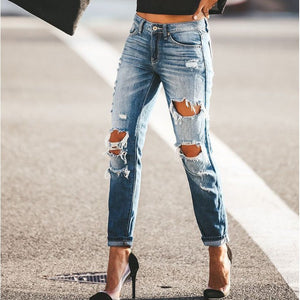 LADIES HIGH-WAIST JEANS