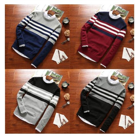 STRIPED COTTON SWEATER